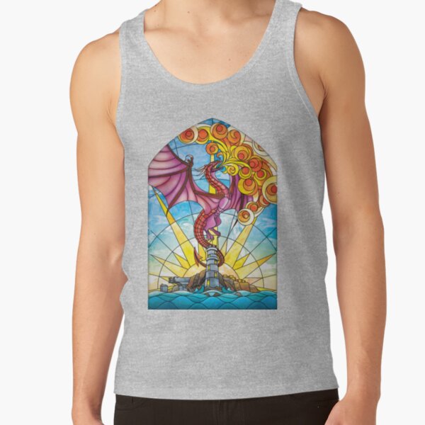 The Fey Man Stained Glass Dragon Tank Top