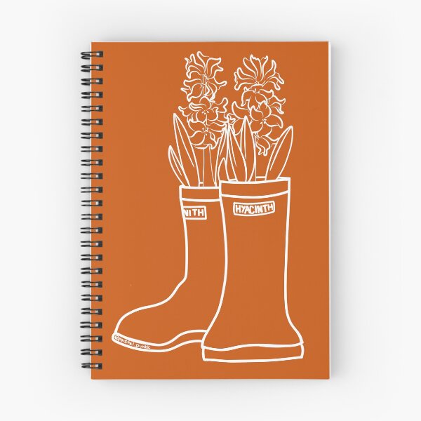 Item preview, Hyacinth White Lineart Rain Boots designed and sold by Krystal  Thomas.