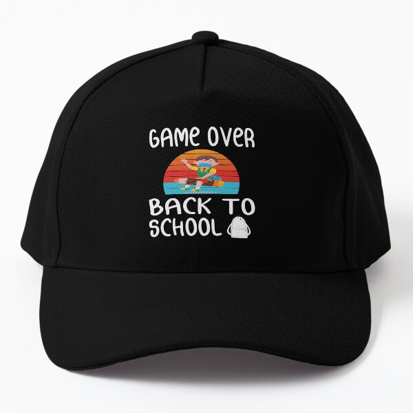 Back To School, Game Over Back To School, Teacher, First Day of School  Outfit, Kids Back To School, Gaming School - funny Back to School Cap Game  Over