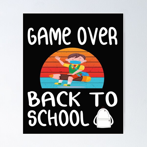 Item preview, Back To School, Game Over Back To School, Teacher, First Day of School Outfit, Kids Back To School, Gaming School - funny Back to School Cap Game Over Back To School designed and sold by thenewall.