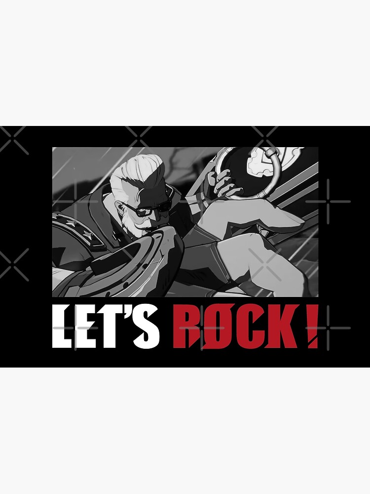 Monochrome Goldlewis Dickinson guilty gear strive let's rock from RedBubble