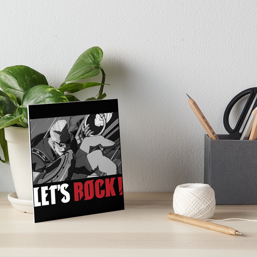 Monochrome Goldlewis Dickinson guilty gear strive let's rock from RedBubble