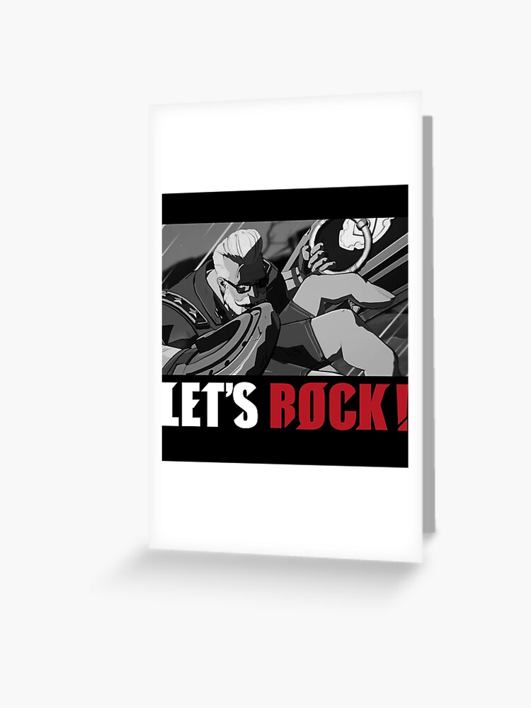 Monochrome Goldlewis Dickinson guilty gear strive let's rock from RedBubble