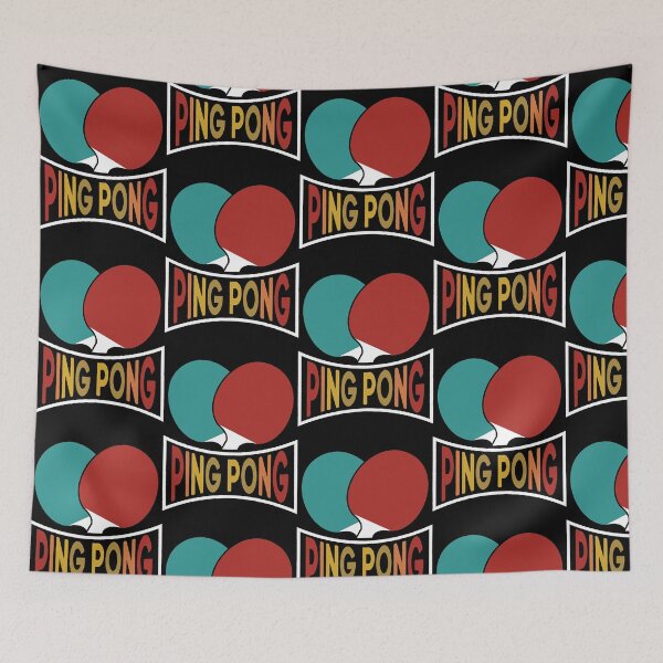 Item preview, Ping Pong Table Tennis Paddle Player Vintage Retro   designed and sold by annaeliseg.