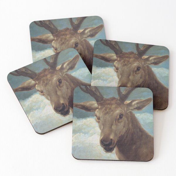 Item preview, Deer Head Painting designed and sold by Thewolfmaiden.