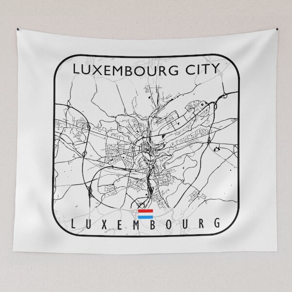 Item preview, LUXEMBOURG CITY MAP designed and sold by hatimelhag.