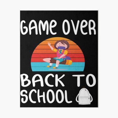 Back To School, Game Over Back To School, Teacher, First Day of School  Outfit, Kids Back To School, Gaming School - funny Back to School Cap Game  Over