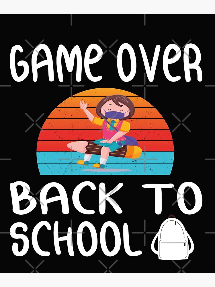 Back To School, Game Over Back To School, Teacher, First Day of School  Outfit, Kids Back To School, Gaming School - funny Back to School Cap Game  Over