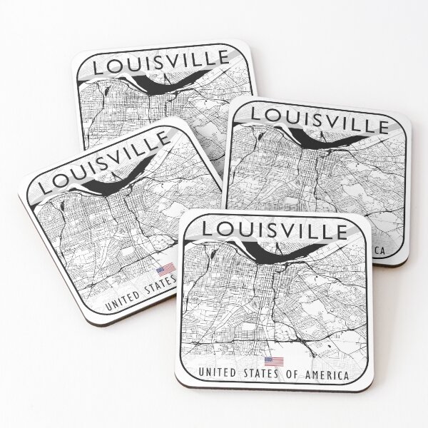 Item preview, LOUISVILLE MAP USA designed and sold by hatimelhag.
