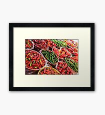 Peppers Framed Print