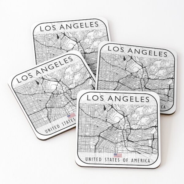 Item preview, LOS ANGELES MAP USA designed and sold by hatimelhag.