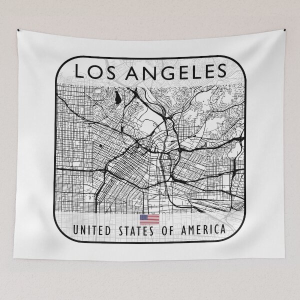 Item preview, LOS ANGELES MAP USA designed and sold by hatimelhag.