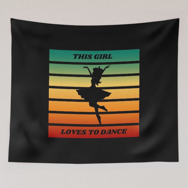 Item preview, Girl Loves to Dance Gift for Dancer T-Shirt designed and sold by CHAMSSTORE.