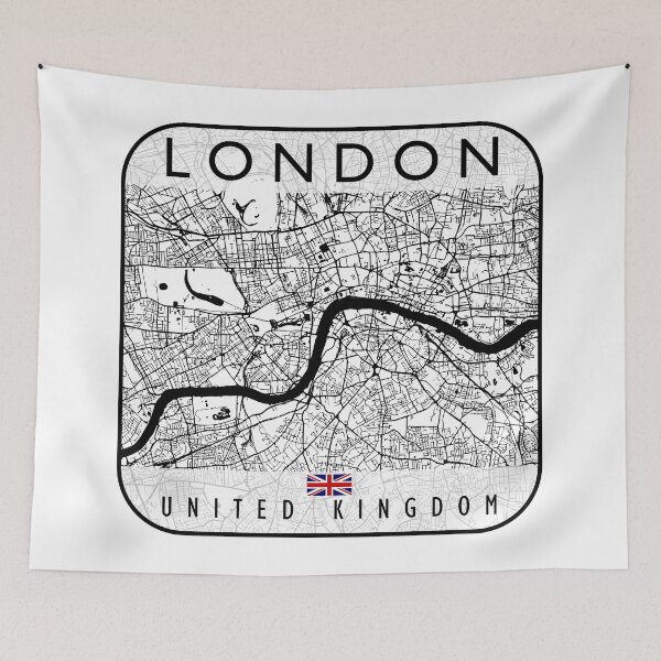 Item preview, LONDON MAP UNITED KINGDOM designed and sold by hatimelhag.