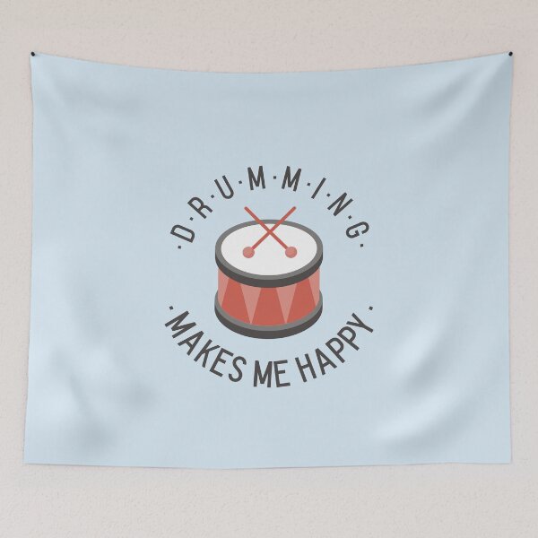 Item preview, Drumming Makes Me Happy designed and sold by AmazingGraphicT.
