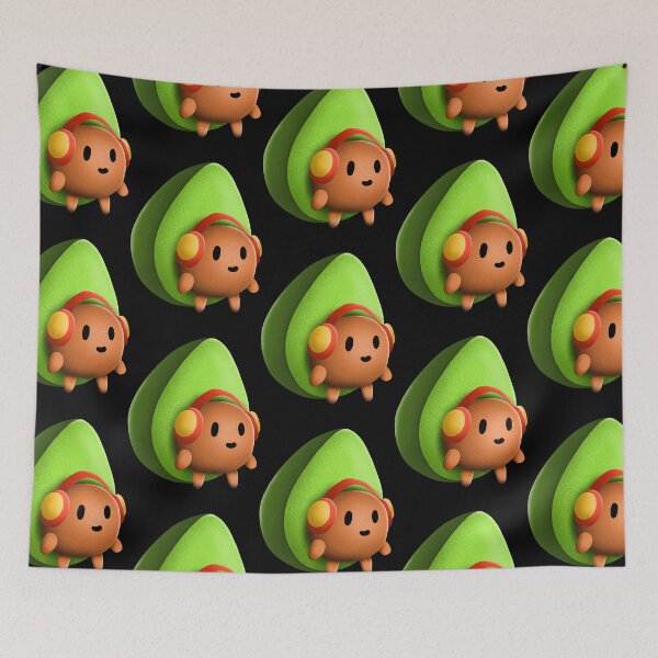 Item preview, Avocado cartoon wearing headphones  designed and sold by deacetis.