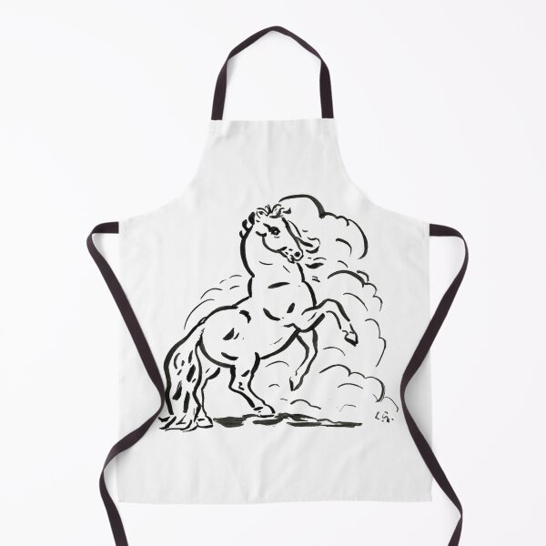 Item preview, Majestic Horse Cartoon Line Art designed and sold by animalartstylin.