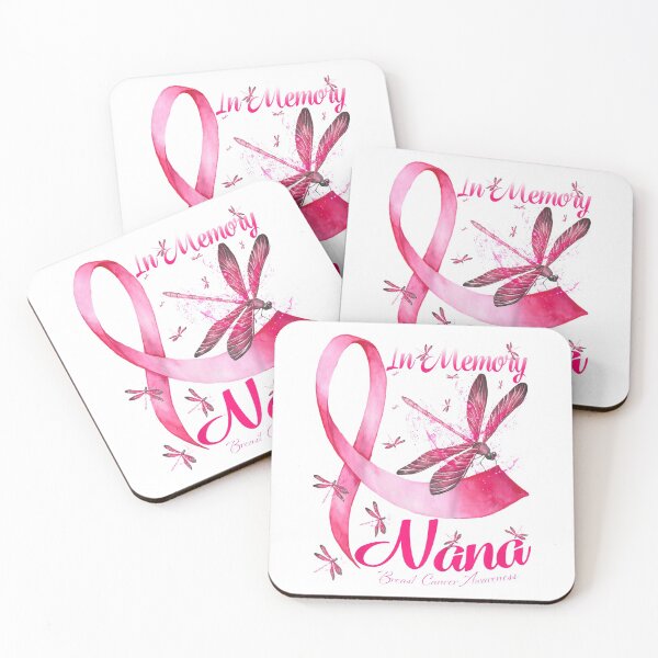 Item preview, In Memory Of My Nana Dragonfly Breast Cancer Awareness  designed and sold by DieterShop.