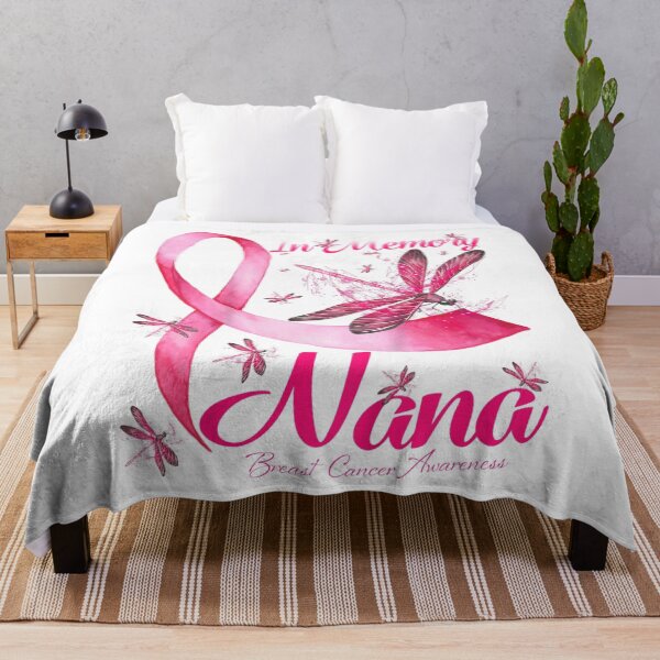 Item preview, In Memory Of My Nana Dragonfly Breast Cancer Awareness  designed and sold by DieterShop.