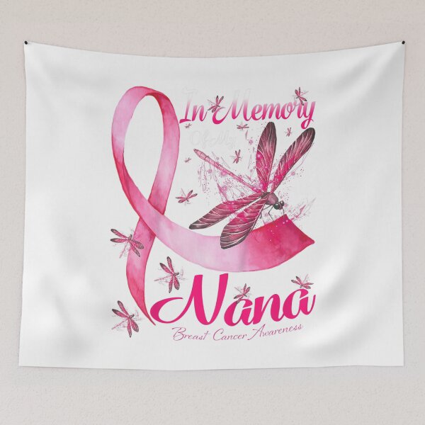 Item preview, In Memory Of My Nana Dragonfly Breast Cancer Awareness  designed and sold by DieterShop.