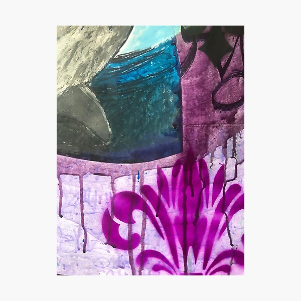Worn street posters| Wheat paste | Graffiti wall | Pop art | Street-art aesthetics Photographic Print