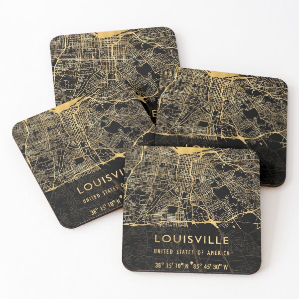 Item preview, LOUISVILLE MAP USA designed and sold by hatimelhag.