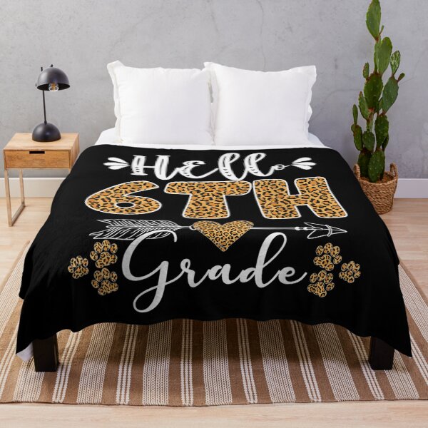 Item preview, Hello Sixth Grade Back To School 1st Day Leopard Teachers  designed and sold by JethroShop.