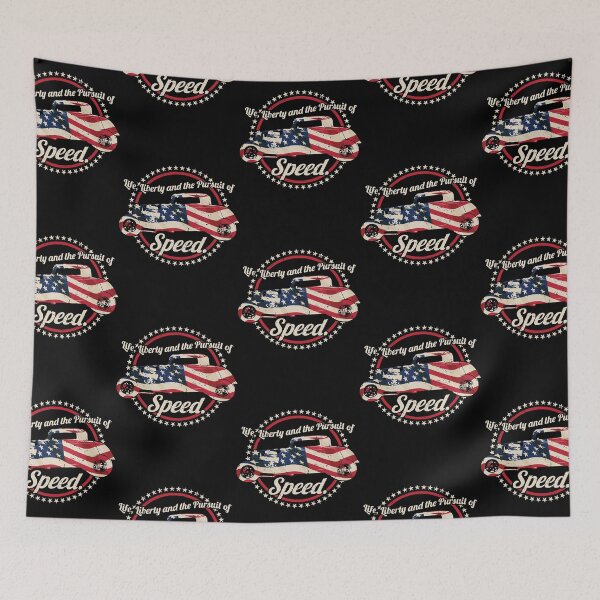 Item preview, Life, Liberty and the Pursuit of Speed USA Flag Hot Rod  designed and sold by thaciasch.