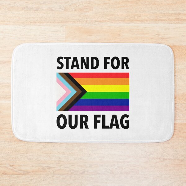 Item preview, Stand For Our Flag - LGBTQIA Pride designed and sold by Picket Club.