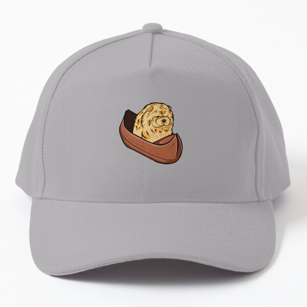 Chow chow dog riding a boat Baseball Cap
