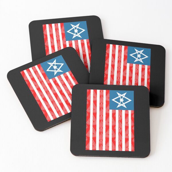 Item preview, Stars And Stripes - All-Seeing Eye - Unicursal Hexagram.  designed and sold by labrumitt.
