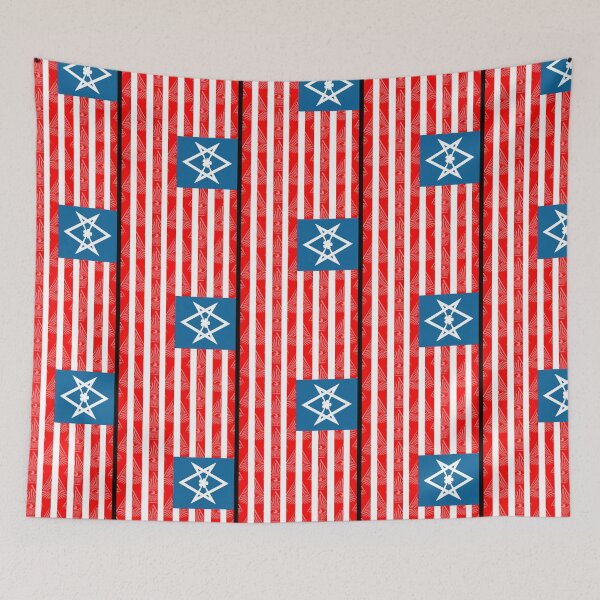 Item preview, Stars And Stripes - All-Seeing Eye - Unicursal Hexagram.  designed and sold by labrumitt.