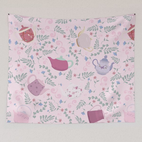 Item preview, Teapots in shades of Pink  designed and sold by MissBennett.