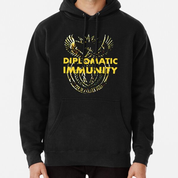 Mens selling Diplomatic Immunity Bling Logo Sweatshirt Medium