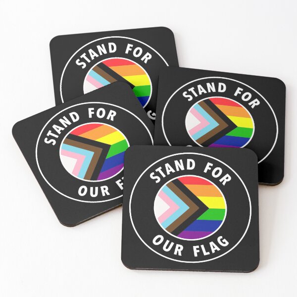 Item preview, Stand For Our Flag - LGBTQIA Pride designed and sold by Picket Club.