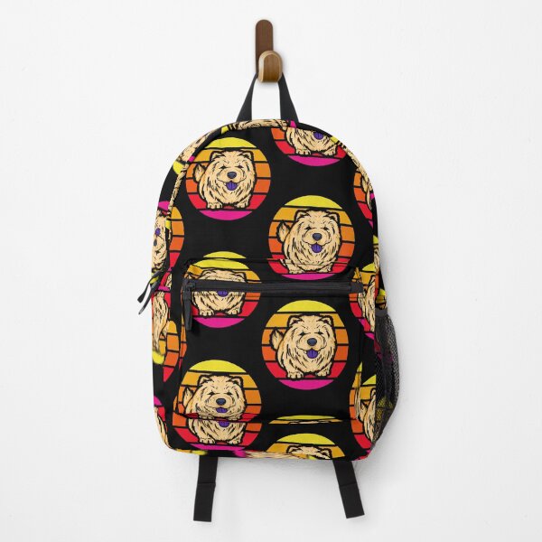 Item preview, Chubby chow chow dog with retro sunset designed and sold by labrumitt.