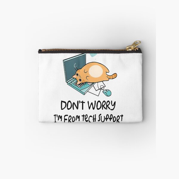 Item preview, Funny Saying Im From Tech Support Cute Cat With Computer T-Shirt designed and sold by tinhpham.