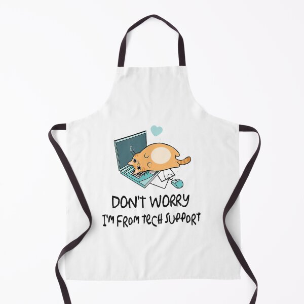 Item preview, Funny Saying Im From Tech Support Cute Cat With Computer T-Shirt designed and sold by tinhpham.