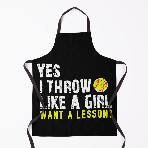 Item preview, Yes I Throw Like A Girl Want A Lesson - Softball For Girls designed and sold by ClareMadelane.