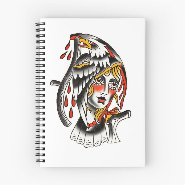 Item preview, pinup eagle reaper designed and sold by LaLunaTattoo.