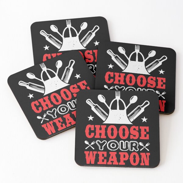 Item preview, Choose Your Weapon Cook Humor designed and sold by Payne Kaitlyn.