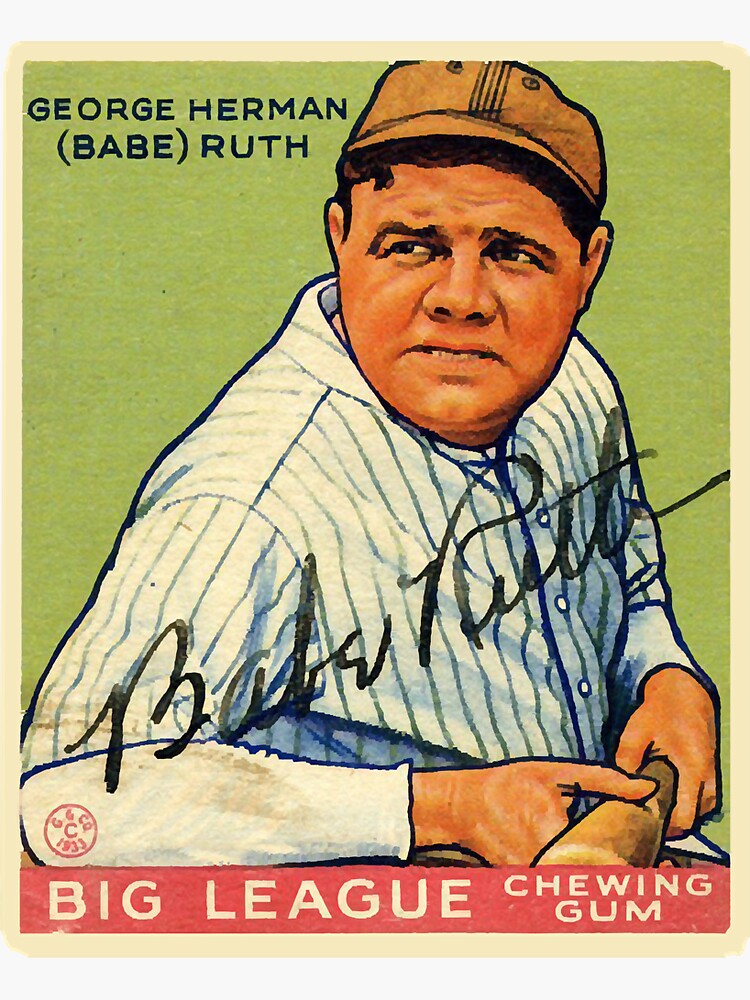 90s Babe Ruth Baseball Classic Cards T Shirt - Unisex Medium