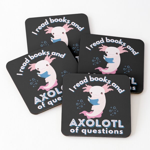Item preview, I Read Books And AXOLOTL Of Questions, Just A Girl Who Loves Axolotl, Book Lover Gift, Axolotl Lover Gift designed and sold by Sun Sand & Sea Art.
