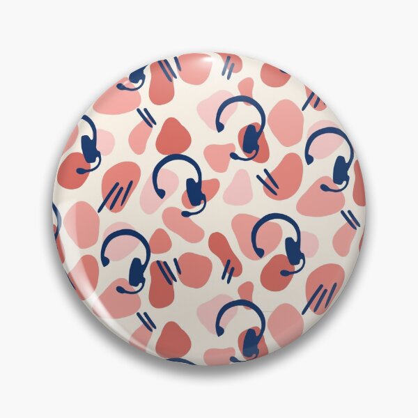 Item preview, Pink Stage Manager Cue Headset Abstract Vintage Backstage Pattern  designed and sold by citreon.