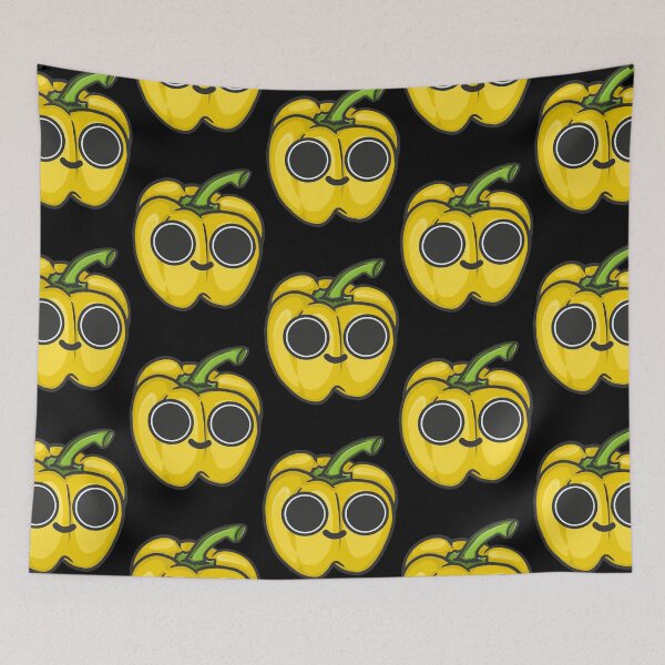 Item preview, Cute yellow bell pepper cartoon  designed and sold by labrumitt.