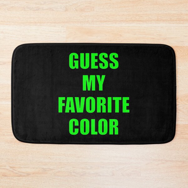 Item preview, Guess My Favorite Color Lime Green designed and sold by artfulnotebook.