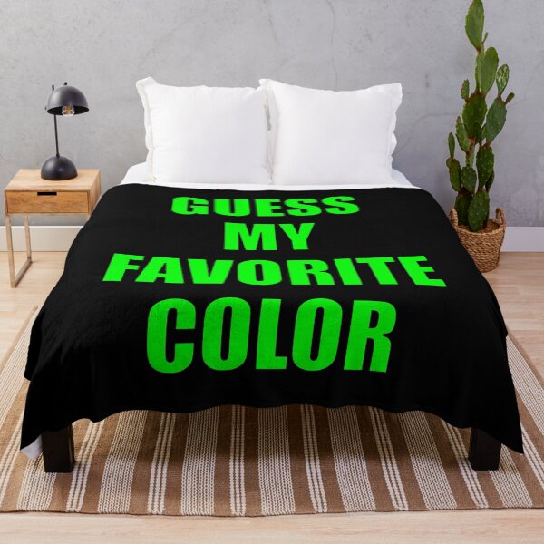 Item preview, Guess My Favorite Color Lime Green designed and sold by artfulnotebook.