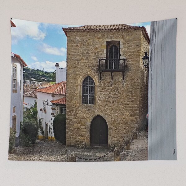 Item preview, Medieval House Picturesque Street, Obidos Portugal designed and sold by worldways.