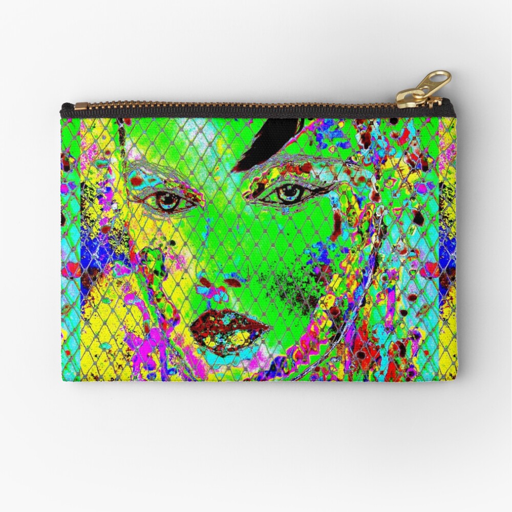 geheimnisvolle Schönheit I - mysterious beauty I - psychodelic-mw art Täschchen