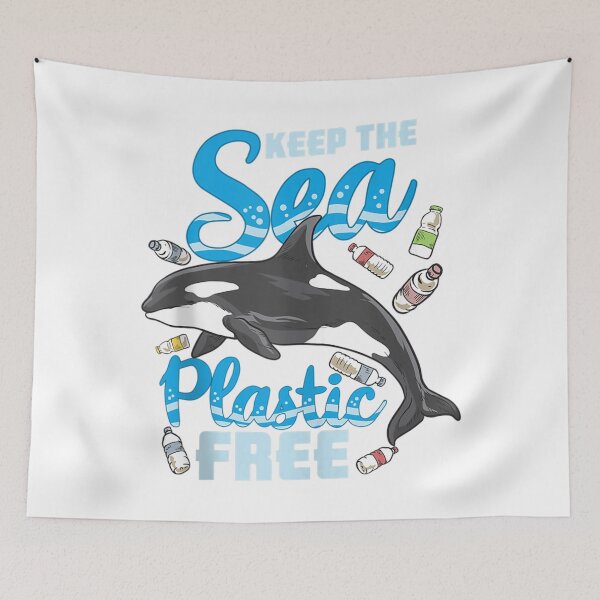 Item preview, Keep The Sea Plastic Free - Stop Ocean Pollution - Whale Tank Top designed and sold by JethroShop.